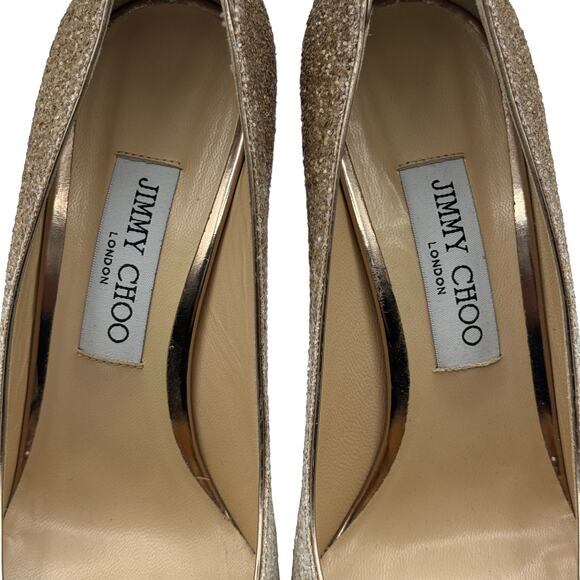 Jimmy Choo Romy 100 Ombre Glitter Pumps‎ Heels US 10 / IT 40 - Picture 7 of 14